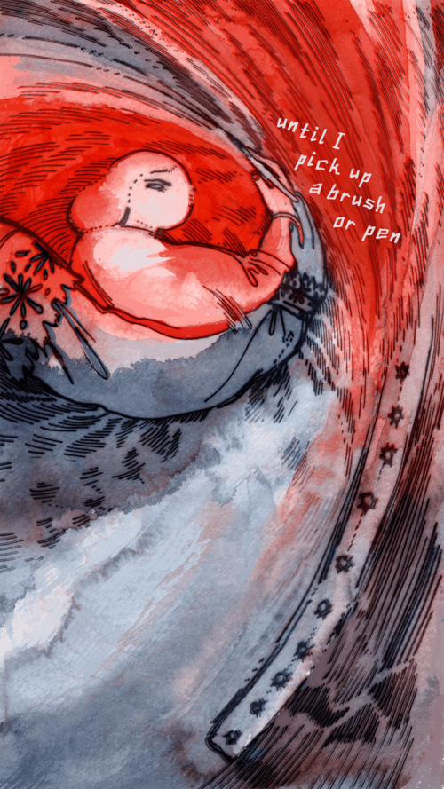 inheritance comic anger at the canvas