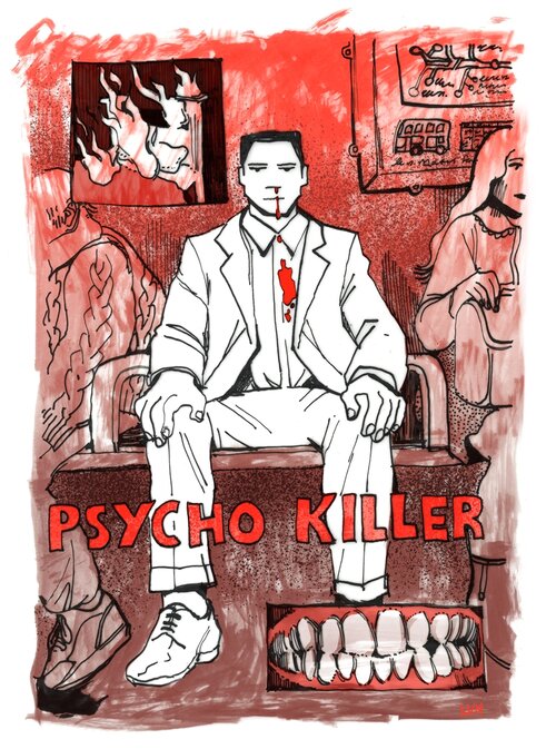 psycho killer inktober